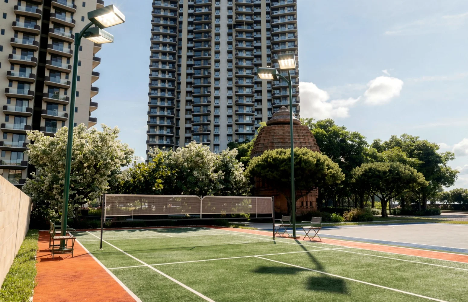 Badminton court at Wal Serenia 92 Gurgaon