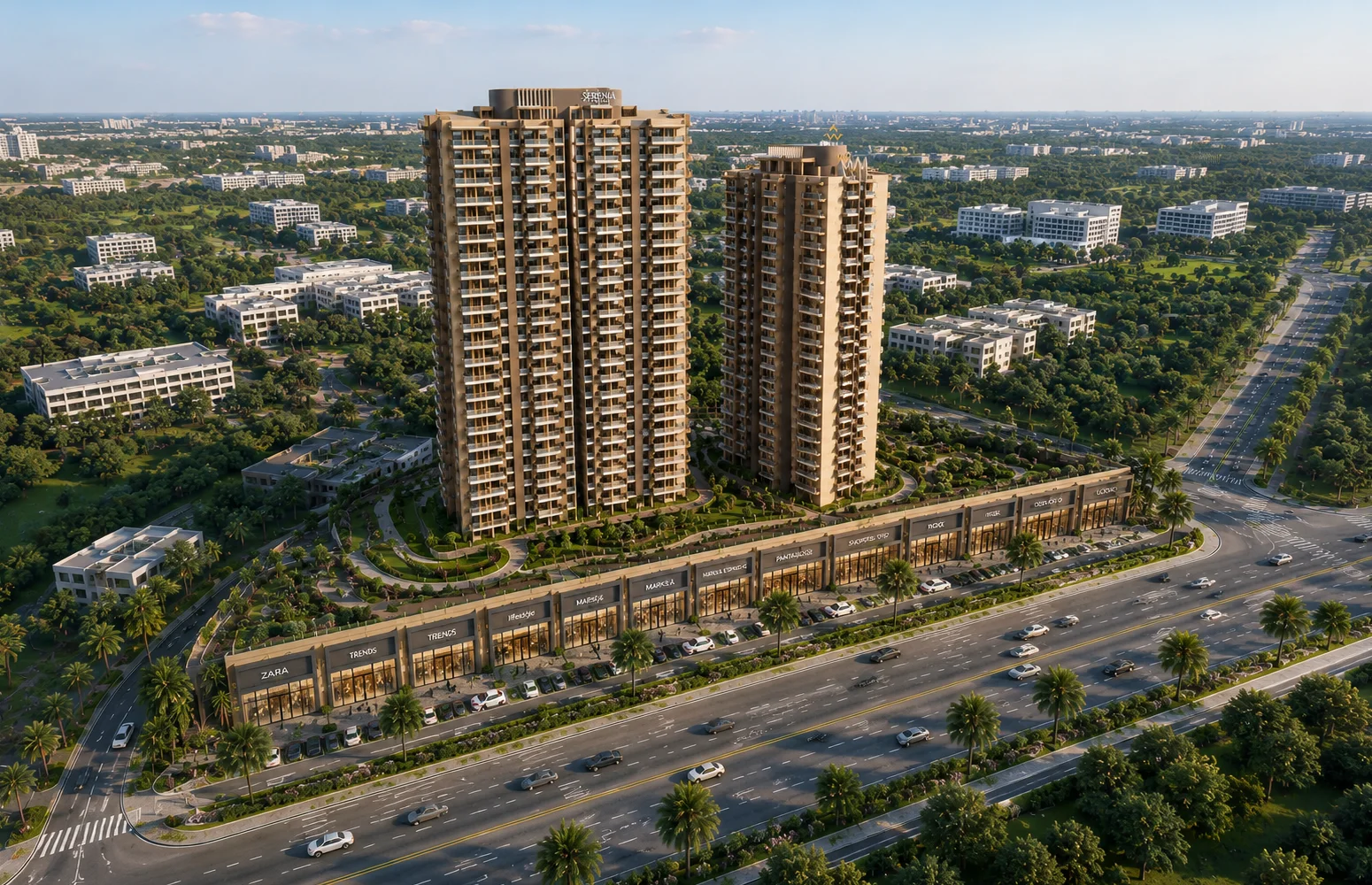 Wal Serenia 92 front elevation Sector 92 Gurgaon