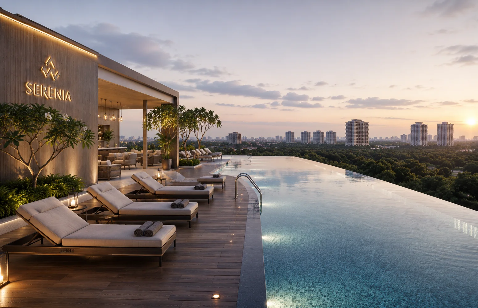Wal Serenia 92 swimming pool in Sector 92 Gurgaon